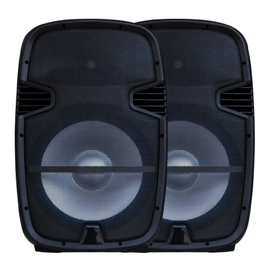 Plastic Wooden Dual 15 Inch Speaker DJ Light Speaker