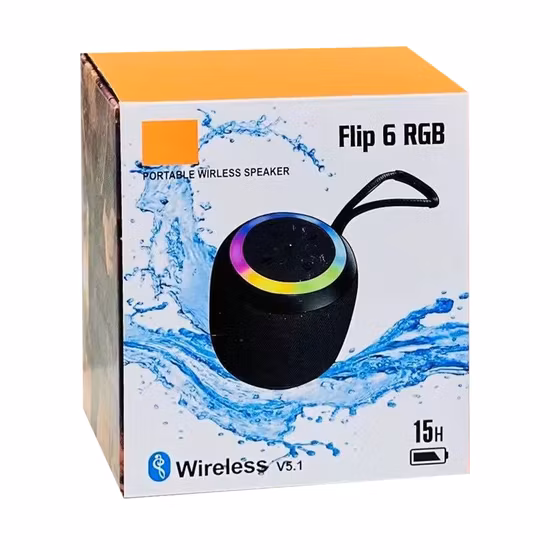 Flame Light 6.5 Inch Woofer Subwoofer Super Bass Mobile Karaoke Wireless Bluetooth Speaker